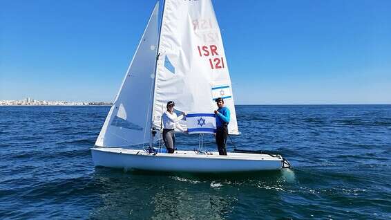 טל כהן ונועה לסרי, היום // צילום: איגוד השיט הישראלי